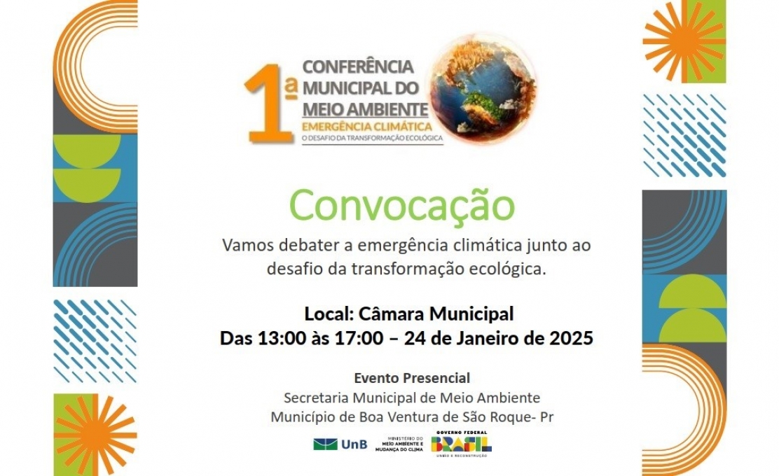 1ª CONFERENCIA MUNICIPAL DO MEIO AMBIENTE