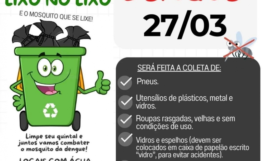 FAXINAÇO DE COMBATE A DENGUE